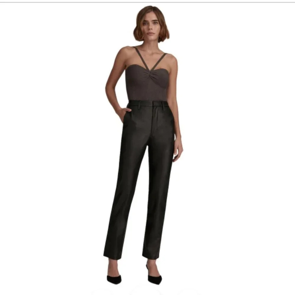 FAVORITE DAUGHTER THE CARLA VEGAN LEATHER TROUSER size XXS
